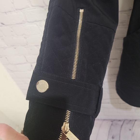 Kenneth‎ Cole Black Zip Up Hooded Jacket Size Medium - Picture 3 of 6
